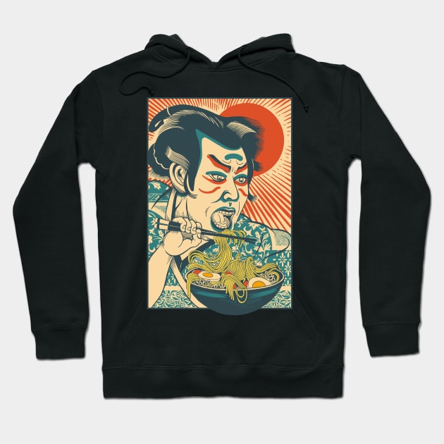 Hungry Samurai Hoodie by CHAKRart